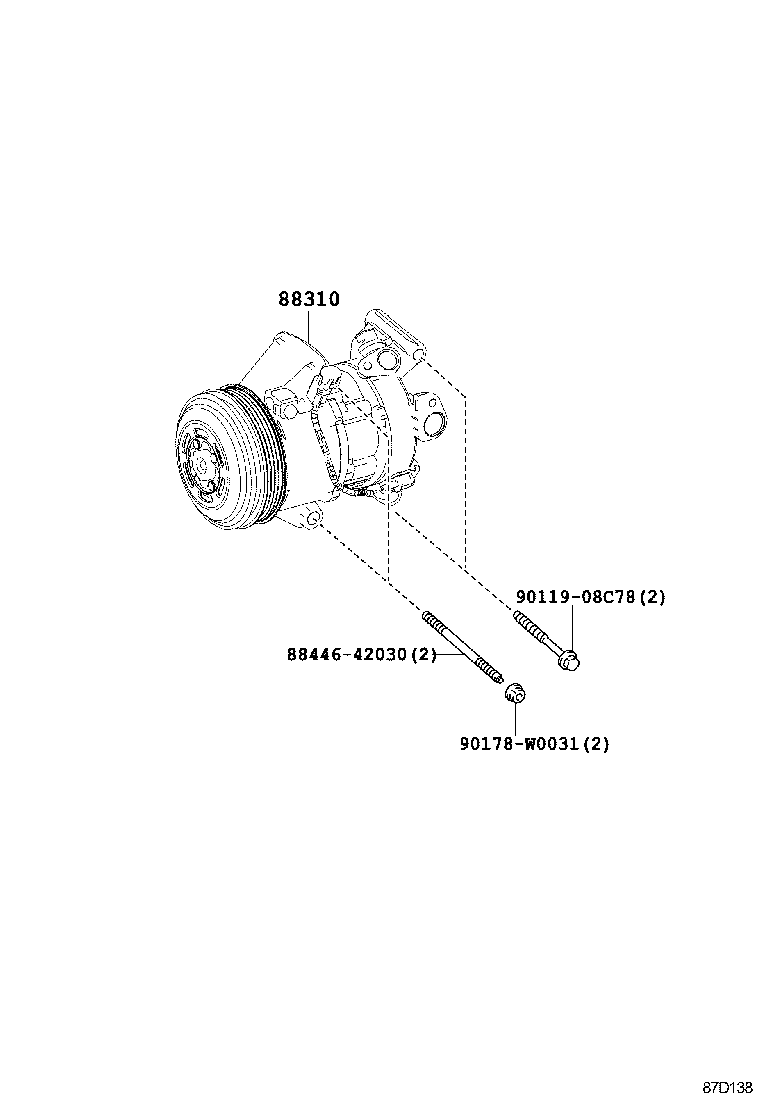 TOYOTA 88310-02840 - Kompressori, ilmastointilaite onlydrive.pro