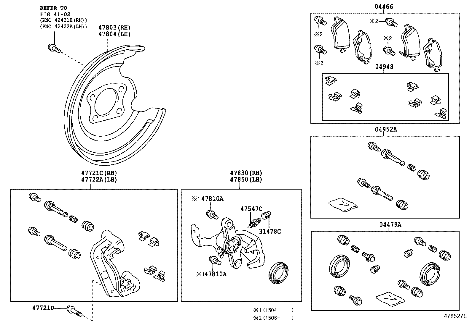 TOYOTA 47830-02260 - Bremžu suports onlydrive.pro