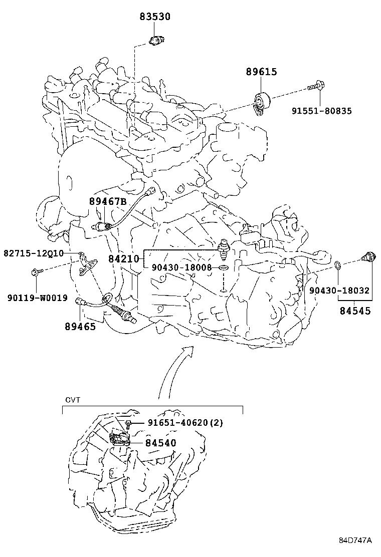 TOYOTA 89465-12A50 - Oxygen, Lambda Sensor onlydrive.pro