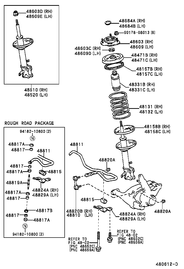 TOYOTA 4852019625 - Shock Absorber onlydrive.pro