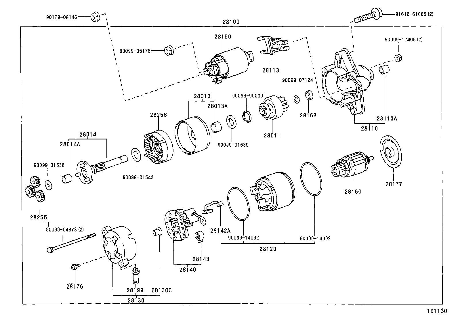 TOYOTA 28100-22030 - Starter: 01 pcs. onlydrive.pro