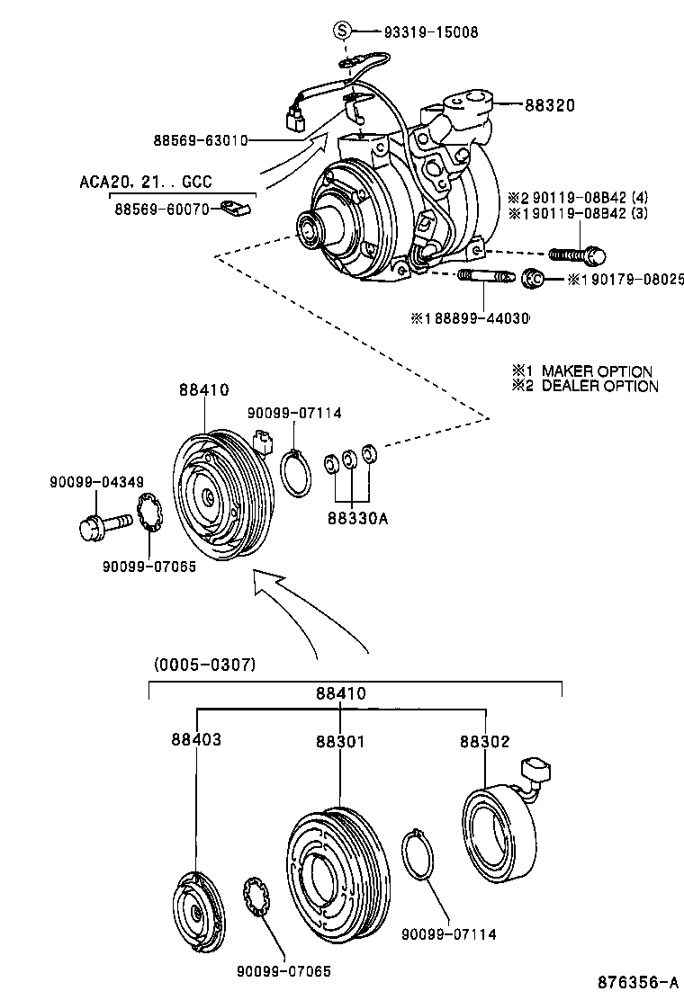 TOYOTA 88320-42080 - Kompresors, Gaisa kond. sistēma onlydrive.pro