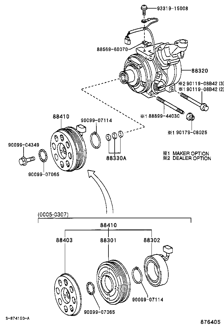 TOYOTA 88320-42100 - Compressor, air conditioning onlydrive.pro