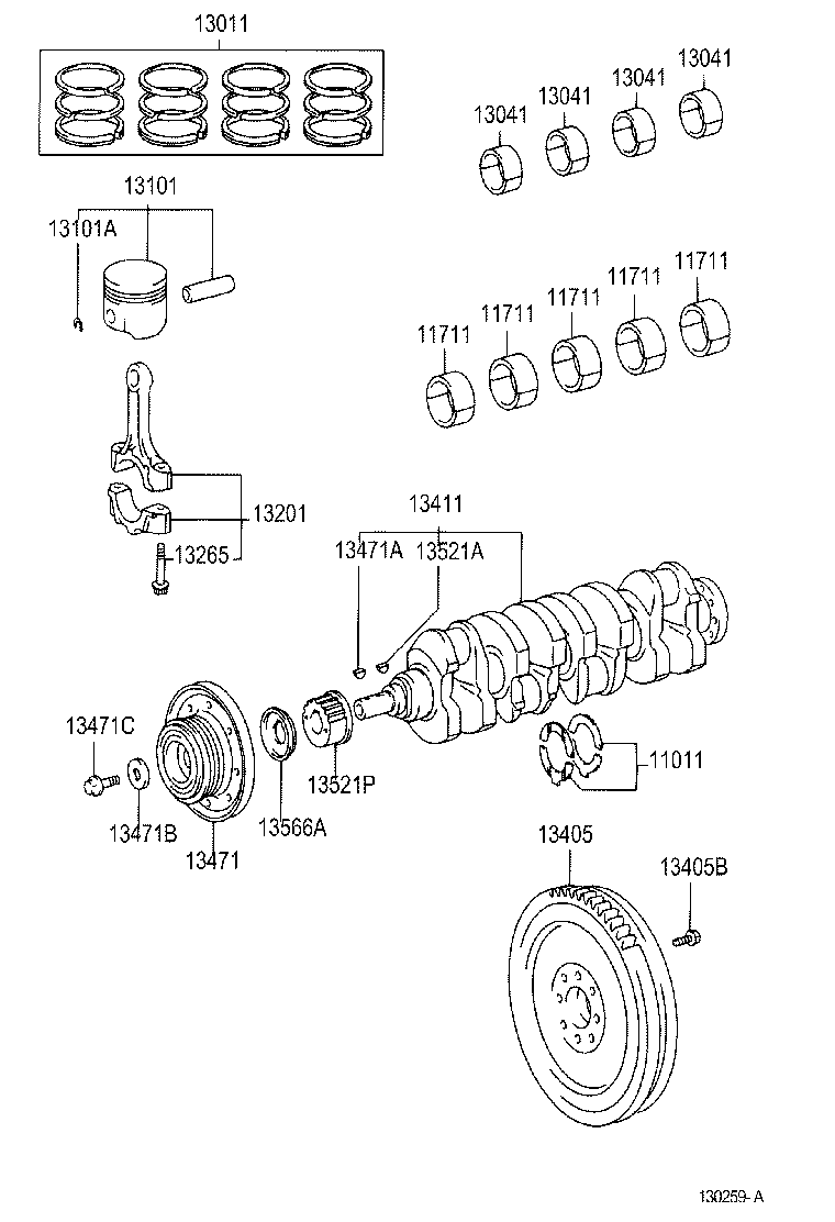 TOYOTA 13450-27011 - Flywheel onlydrive.pro