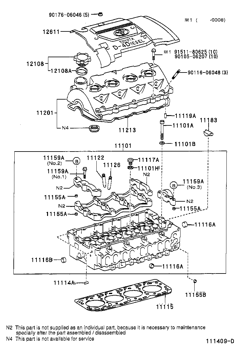 TOYOTA 11115-27010-A0 - Gasket, cylinder head onlydrive.pro