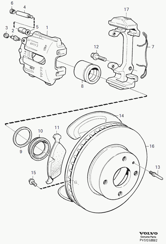 Volvo 3516840 - Brake Caliper onlydrive.pro