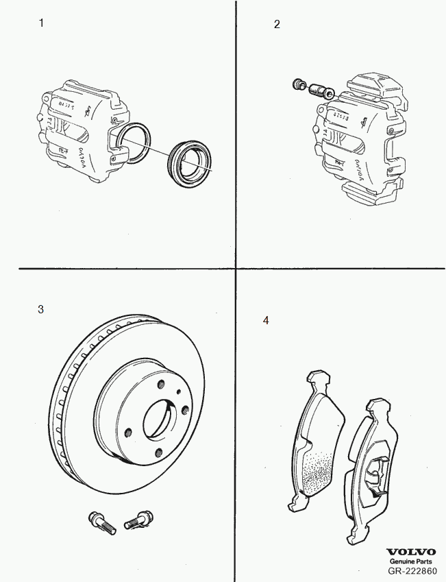 Volvo 31341243 - Тормозные колодки, дисковые, комплект onlydrive.pro