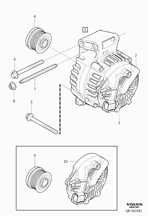 Volvo 30659440 - Voltage regulator, alternator onlydrive.pro