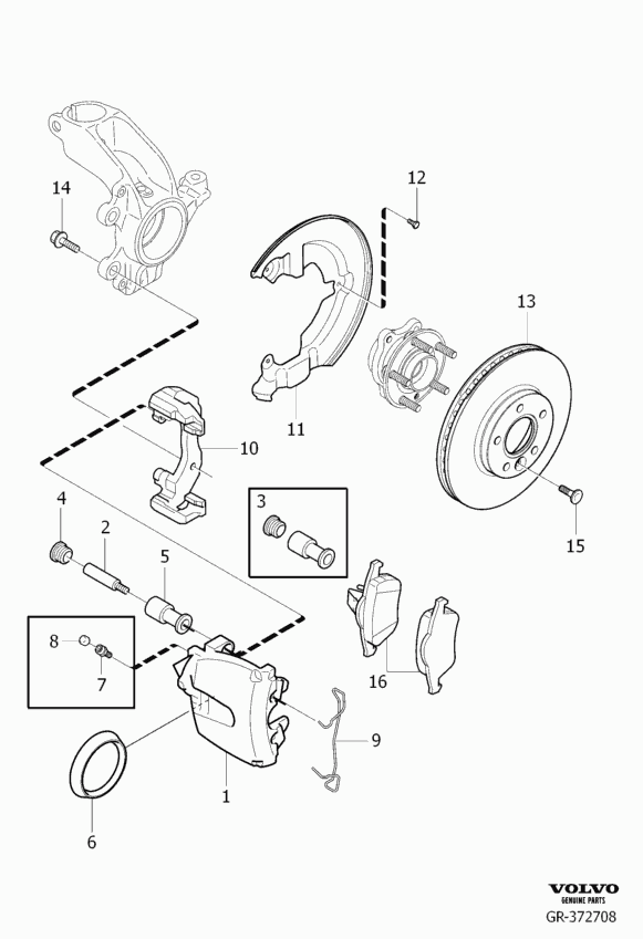 Volvo 31400817 - Brake Set, disc brakes onlydrive.pro