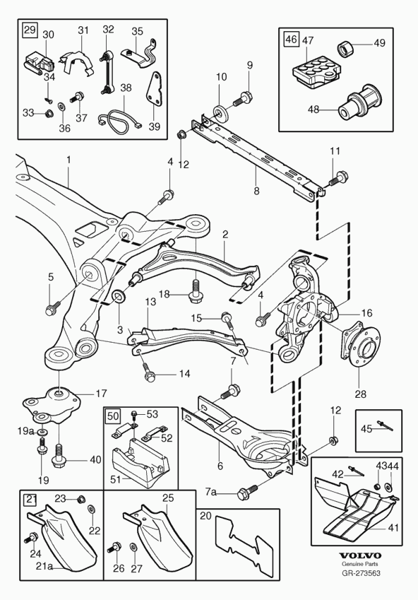 Volvo 30782822 - Rear suspension l.h.: 1.00 pcs. onlydrive.pro