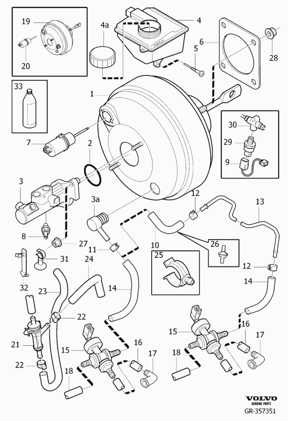 Volvo 30793673 - Master cylinder servo cylinder l.h.d: 1.00 pcs. onlydrive.pro