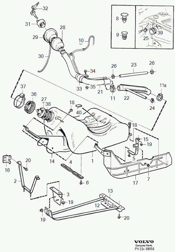 Volvo 1325002 - Sealing Cap, fuel tank onlydrive.pro