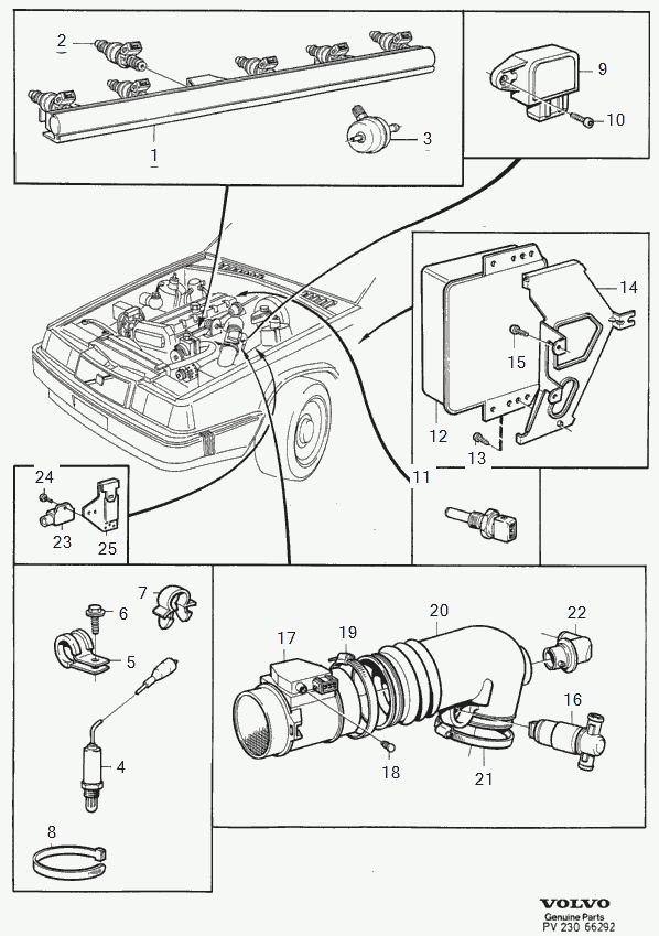 Volvo 9125581 - Oxygen, Lambda Sensor onlydrive.pro