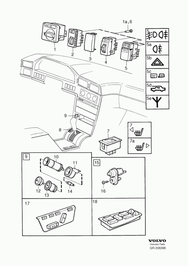 Volvo 9447795 - Switch, door contact onlydrive.pro