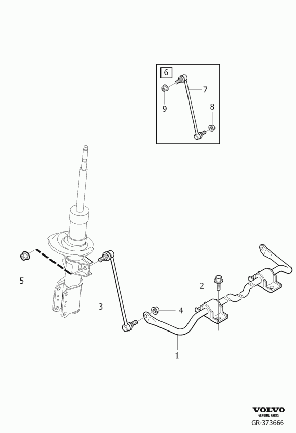 Volvo 30635778 - Bukse, Stabilizators onlydrive.pro