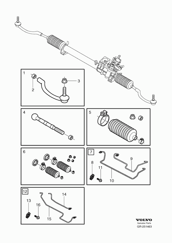 Volvo 274355 - Bellow Set, steering onlydrive.pro