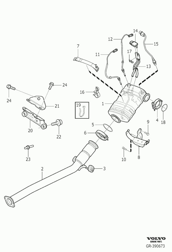 Volvo 31370692 - Sensor, exhaust gas temperature onlydrive.pro