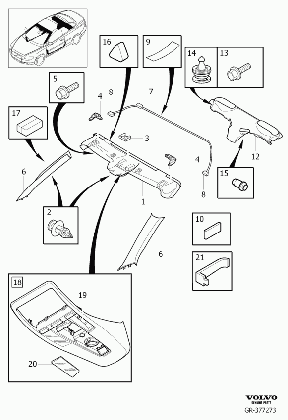 Volvo 989773 - Bulb, reading light onlydrive.pro