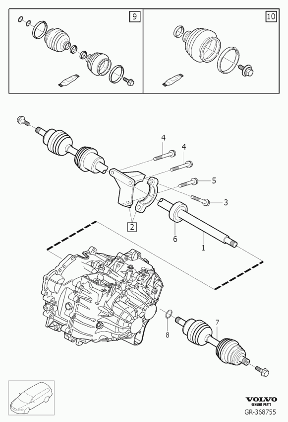 Volvo 31256010 - Bellow, drive shaft onlydrive.pro