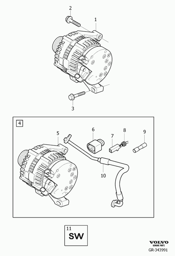 Volvo 30795134 - Alternator onlydrive.pro