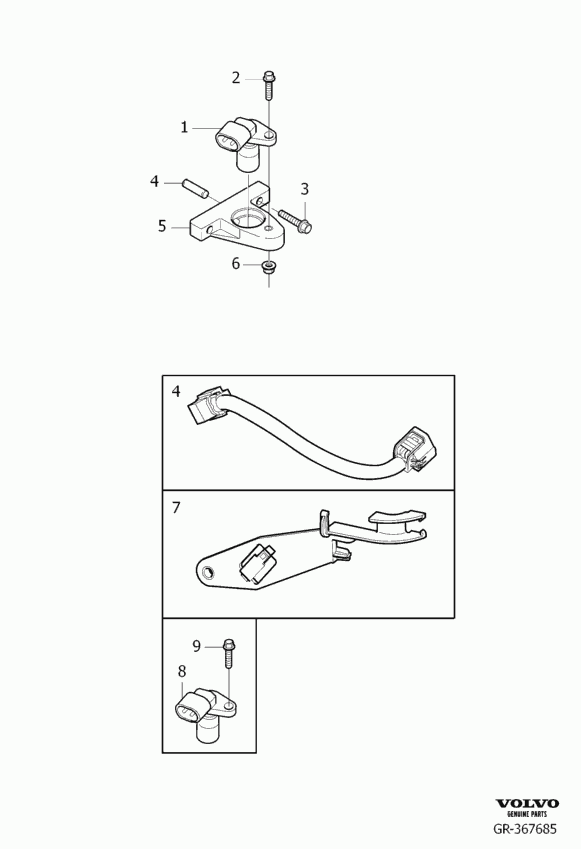 Volvo 3 133 176 5 - Sensor, crankshaft pulse onlydrive.pro