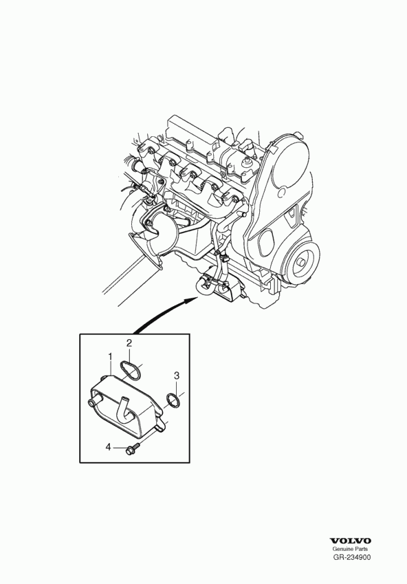 Volvo 30 637 199 - Blīve, Eļļas radiators onlydrive.pro