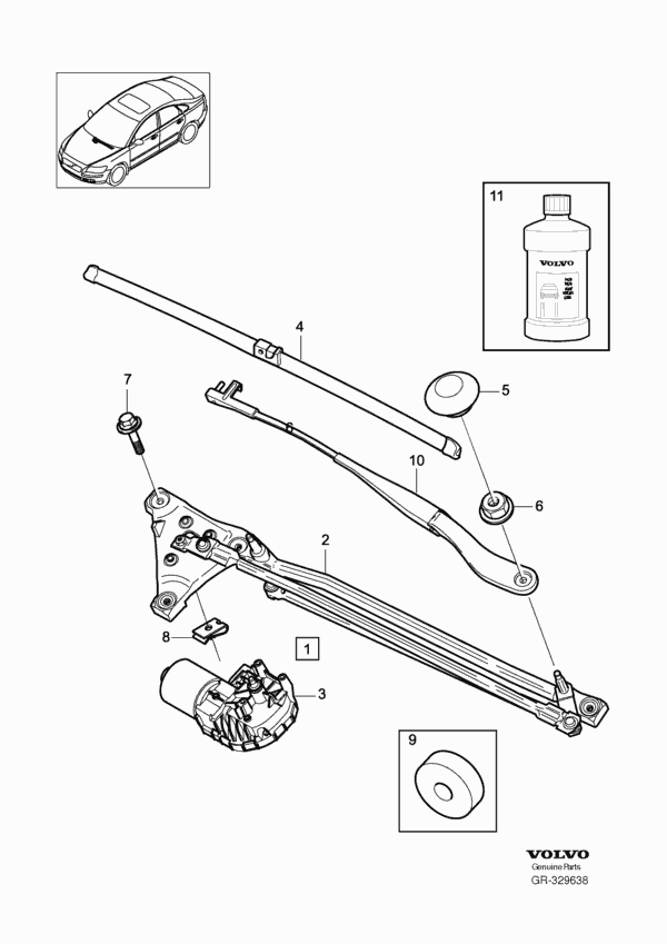 Volvo 31250288 - Wiper Blade onlydrive.pro