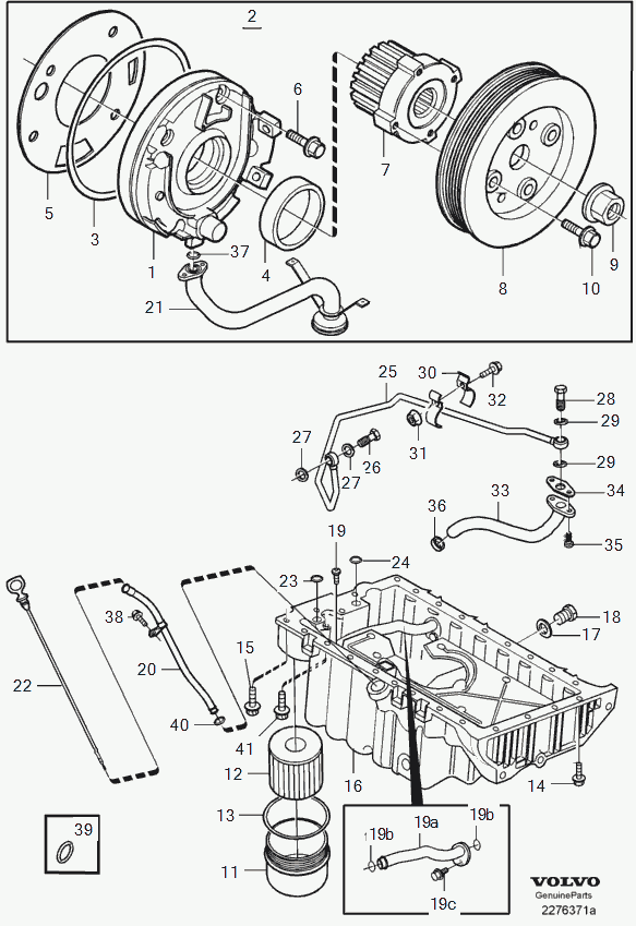 Volvo 981204 - Lubricating system: 1.00 pcs. onlydrive.pro