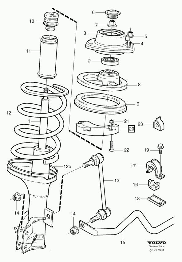 Volvo 30875399 - Rolling Bearing, suspension strut support mounting onlydrive.pro