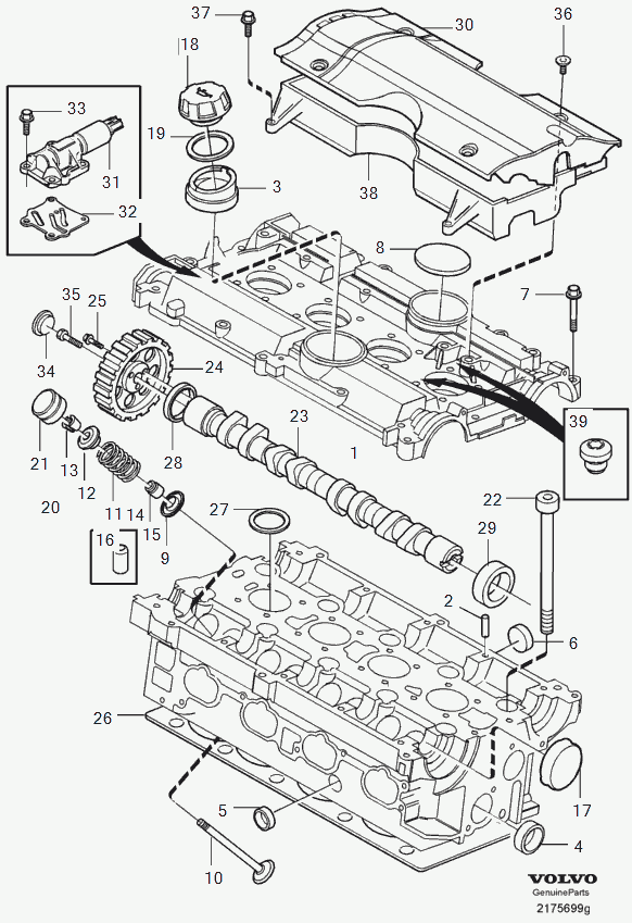 Volvo 1 397 525 - Gasket, cylinder head cover onlydrive.pro