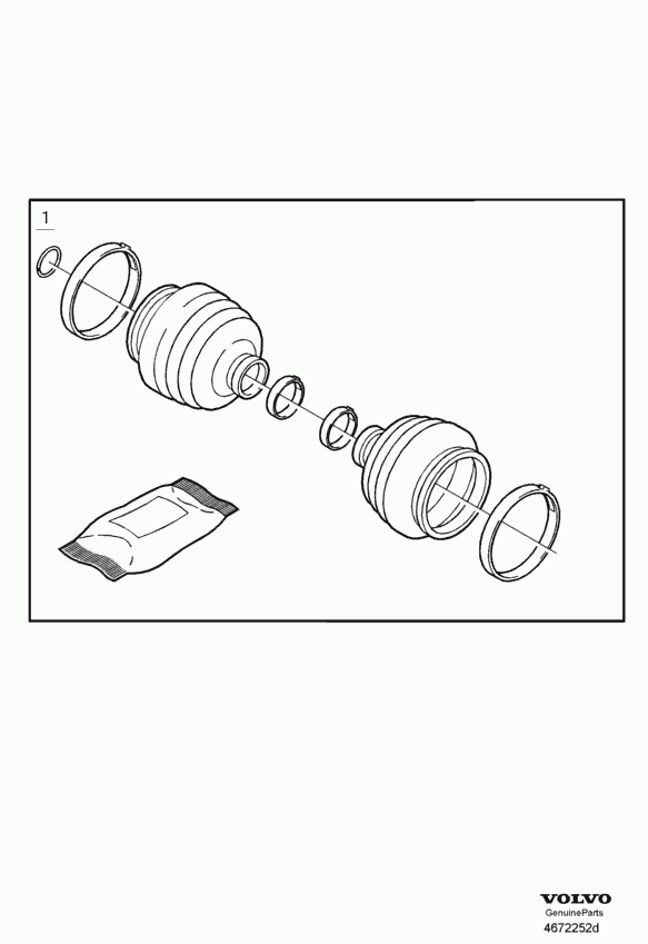 Volvo 31256224 - Drive shaft repair kits front ch 415000-599999: 1.00 pcs. onlydrive.pro