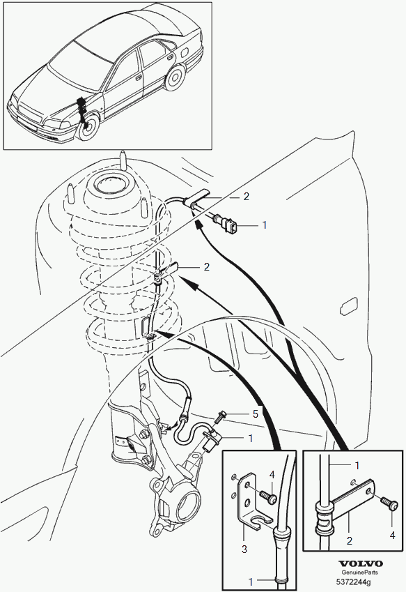 Volvo 30870894 - Sensor, wheel speed onlydrive.pro