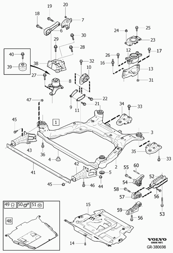 Volvo 30793322 - Подушка, опора, подвеска двигателя onlydrive.pro