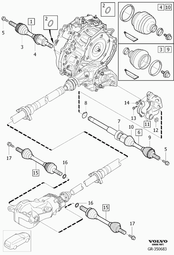 Volvo 36001191 - Drive Shaft onlydrive.pro