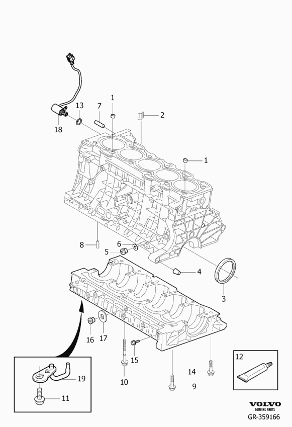 Volvo 31 330 091 - Engine block: 1.00 pcs. onlydrive.pro