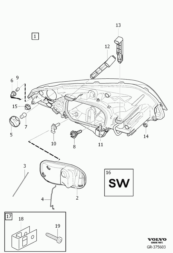 Volvo 989794 - Bulb, door footwell light onlydrive.pro