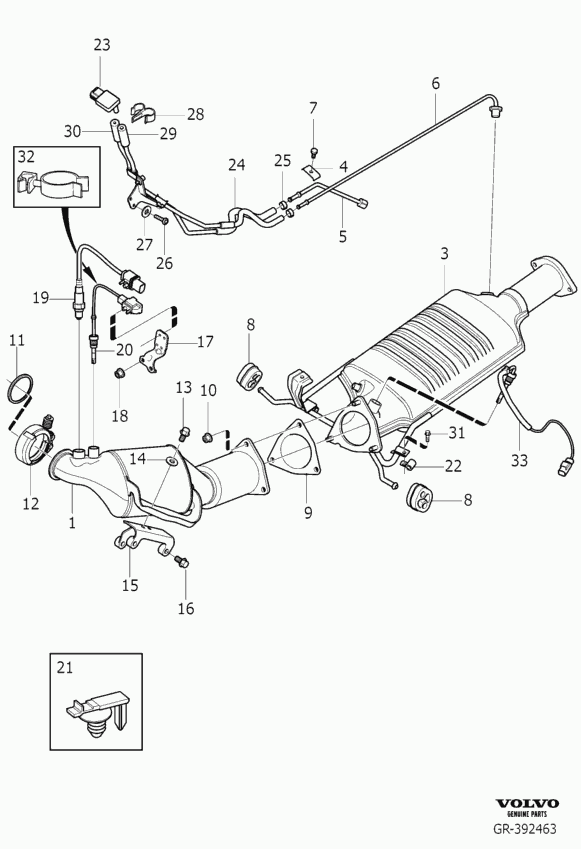 Volvo 30713206 - Прокладка, труба выхлопного газа onlydrive.pro