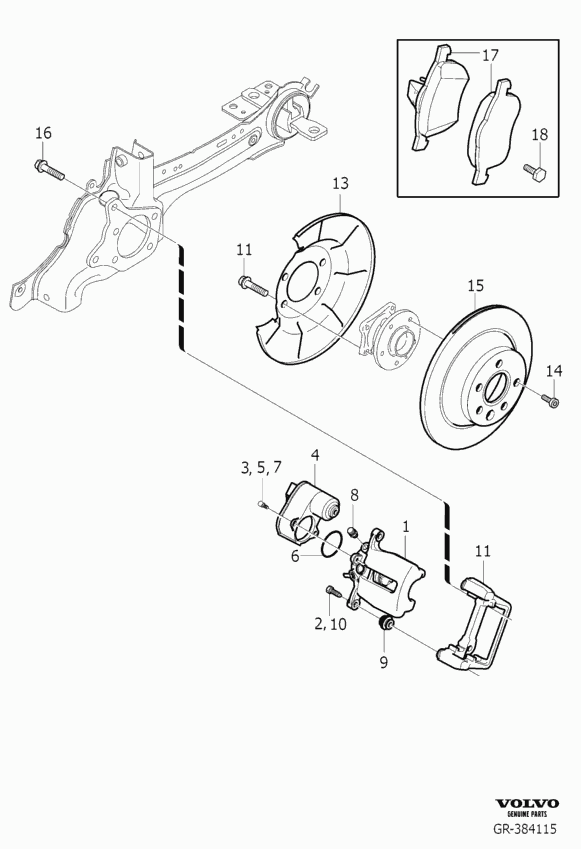 FORD 30794554 - Brake Pad Set, disc brake onlydrive.pro