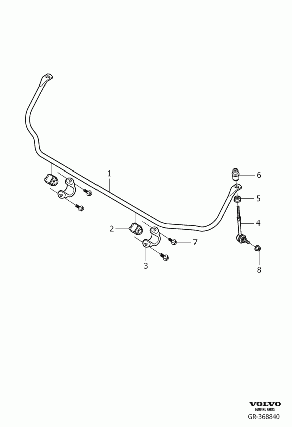 Volvo 30714587 - Bukse, Stabilizators onlydrive.pro