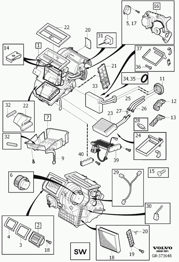 Volvo 31332897 - Heat Exchanger, interior heating onlydrive.pro