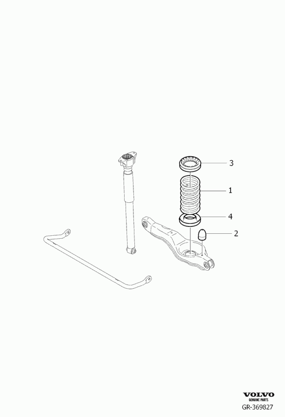 Volvo 30666148 - Пружина ходовой части onlydrive.pro