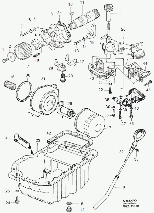 Volvo 3467632 - Lubricating system b18u: 1.00 pcs. onlydrive.pro