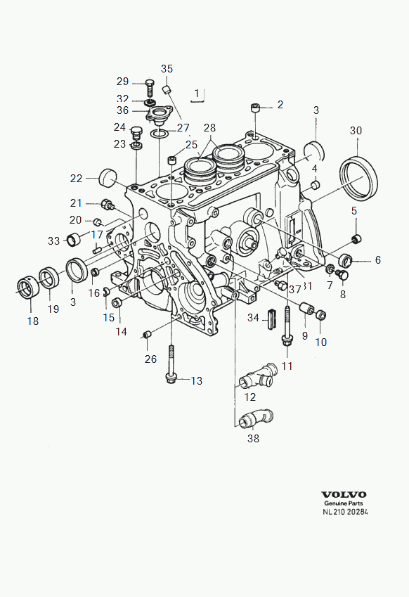 Volvo 3287542 - Shaft Seal, crankshaft onlydrive.pro