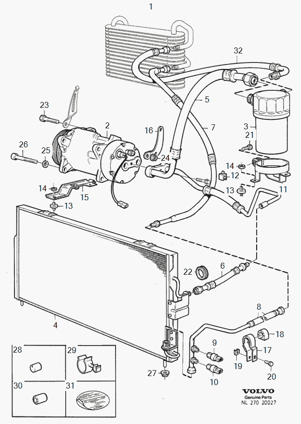 Volvo 3485087 - Air conditioning with components ch 656033-: 1.00 pcs. onlydrive.pro