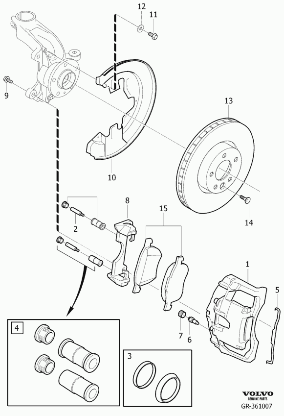 Volvo 30671593 - Lisakomplekt, ketaspiduriklotsid onlydrive.pro