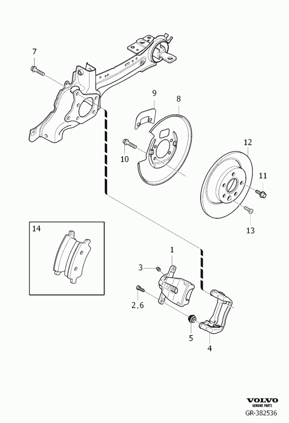 Volvo 30794553 - Brake Pad Set, disc brake onlydrive.pro