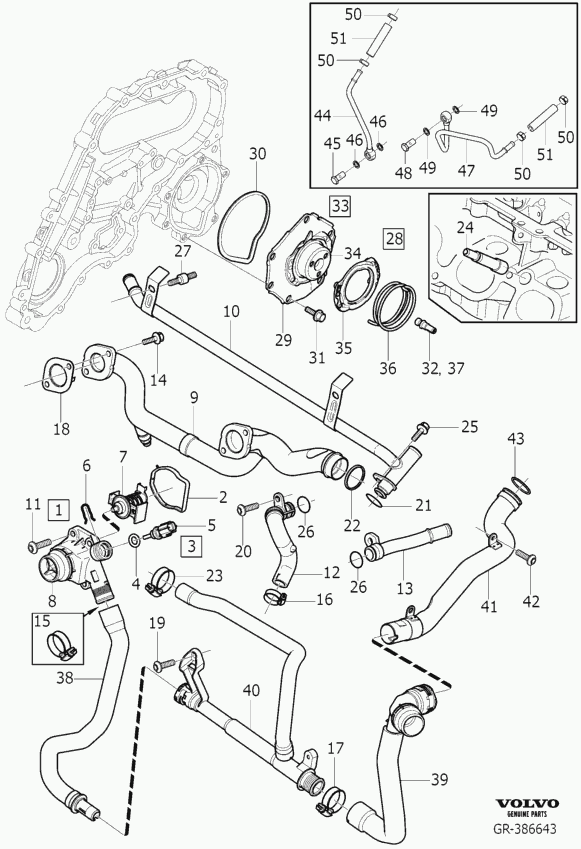 Volvo 31355151 - Termostaat,Jahutusvedelik onlydrive.pro