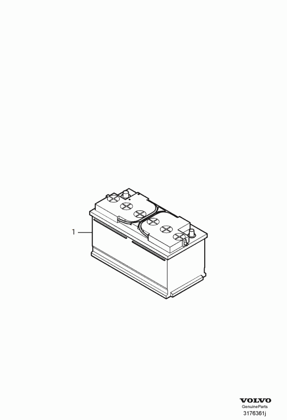 Volvo 30772211 - Battery: 1.00 pcs. onlydrive.pro