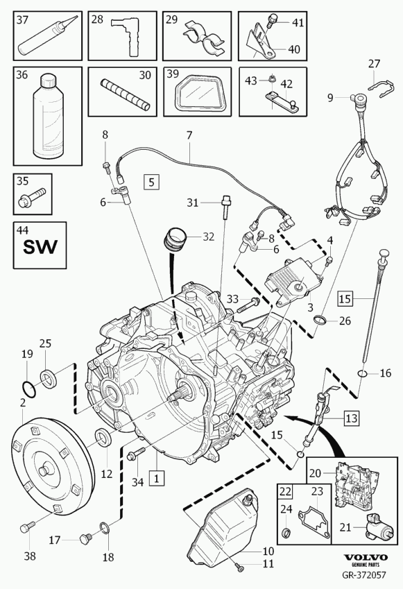 Volvo 274470 - Parts Kit, automatic transmission oil change onlydrive.pro