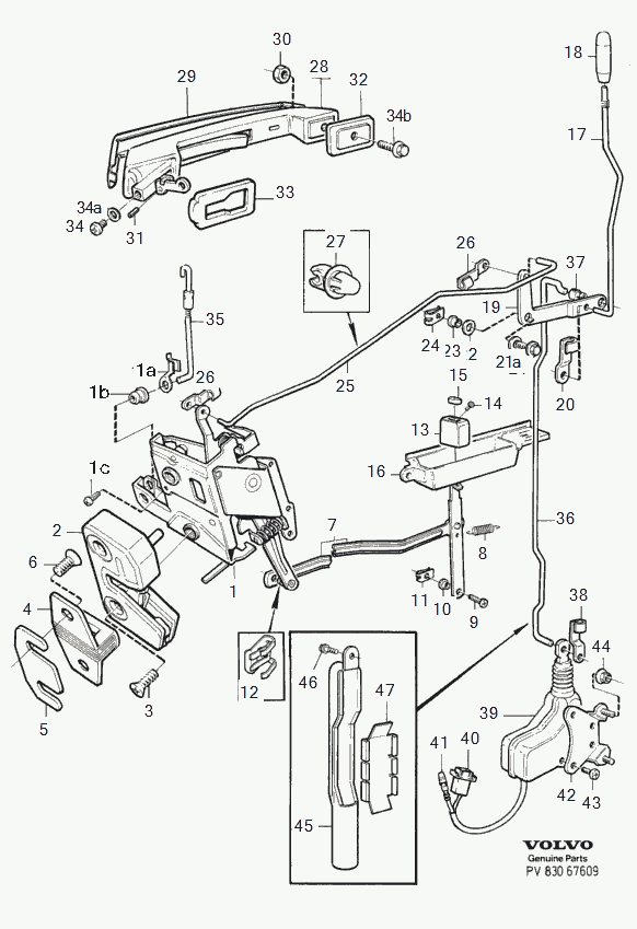 BMW 1255179 - Rear door locking system 1985: 2.00 pcs. onlydrive.pro